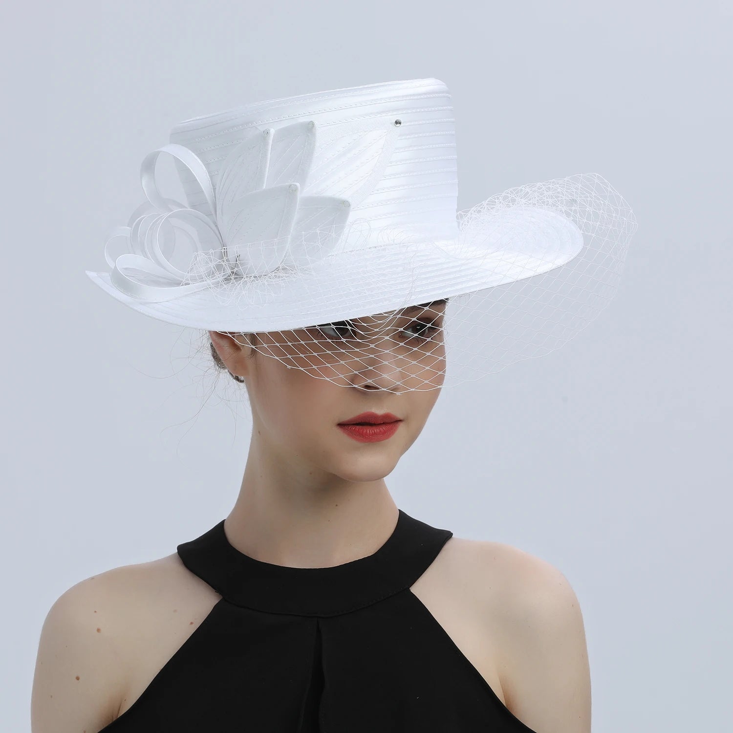 Deluxe New White Church Hat for Women