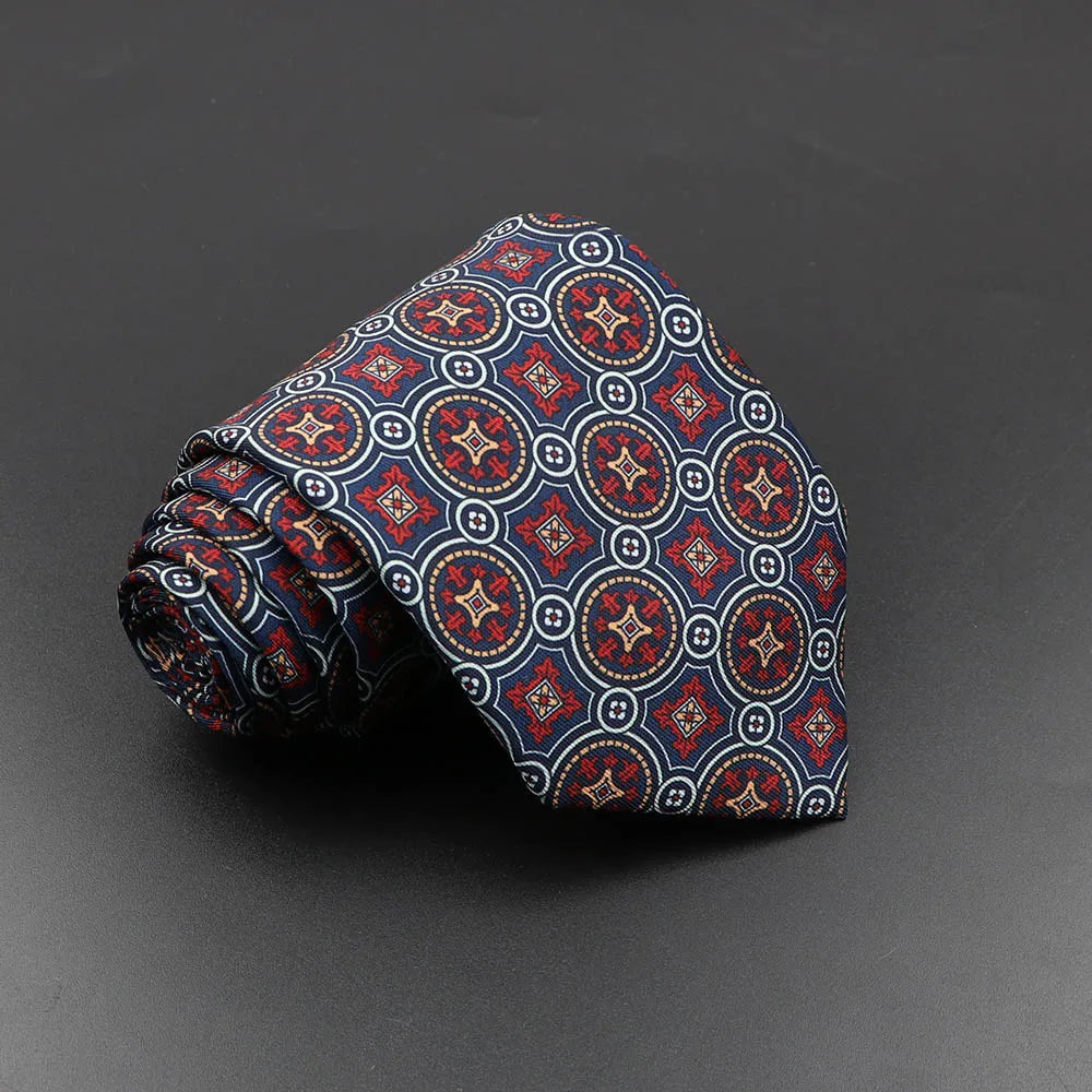 Men’s Fashion Silk Tie – 7.5cm Soft Novelty Necktie