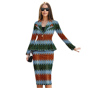 🌺 African Dress for Women – Kente Print Ankara Dashiki 2-Piece Set