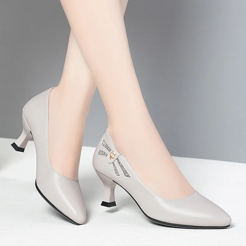 Genuine Leather Women's Shoes – Spring Collection