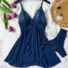 Fl Tulle Suspenders Exquisite Women's Lace Lingerie Set