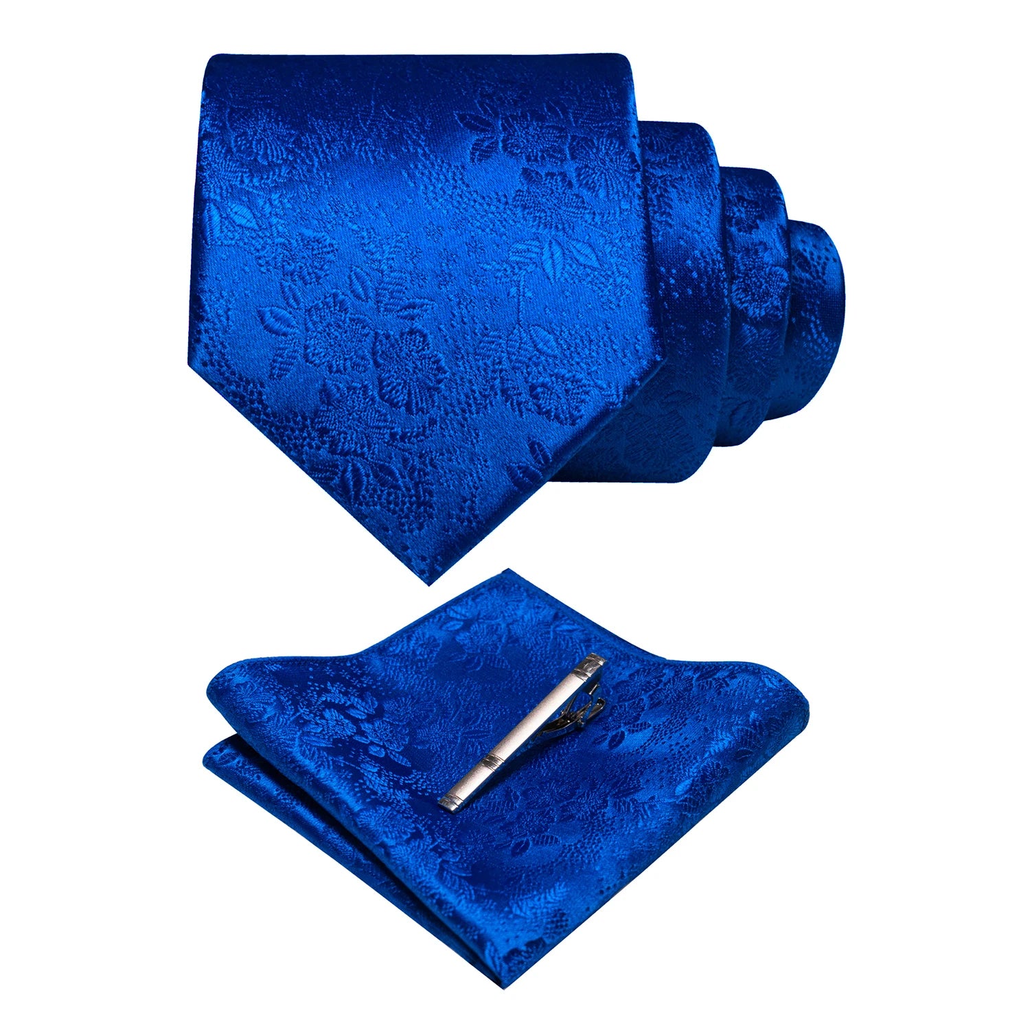 JEMYGINS Floral Silk Men’s Tie Set – Elevate Your Style with Elegance