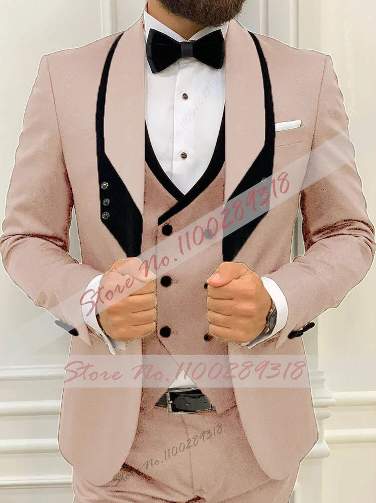 ✨ Latest Black Men’s Formal 3-Piece Suit ✨