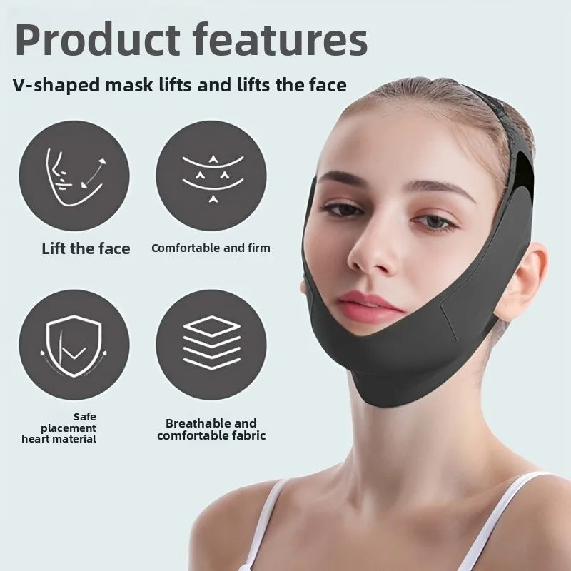 💖 V‑Line Lifting Chin Strap – Reusable Face‑Lift Mask for Women