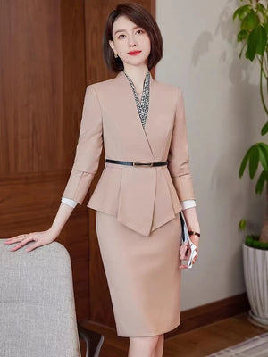 High-End Professional Skirt Suit for Women