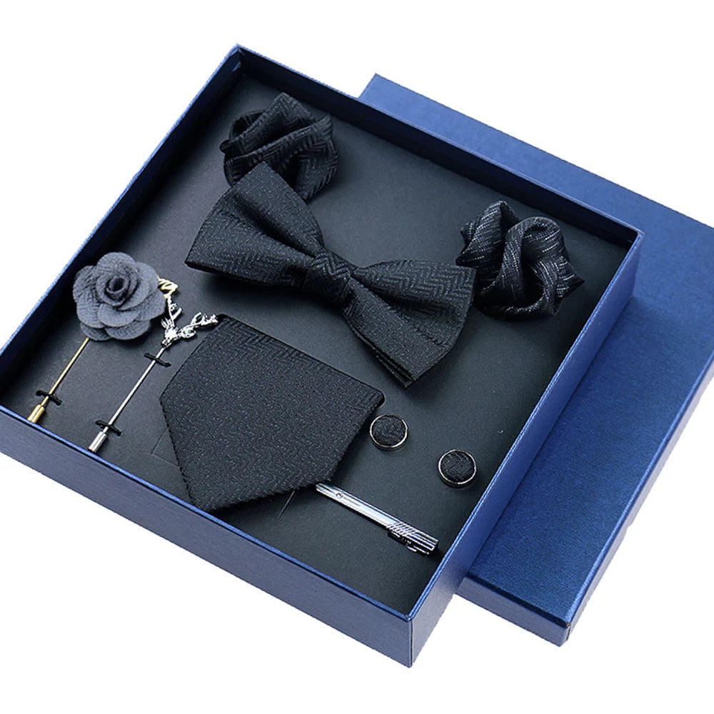 8-Piece Business Blue Tie Gift Set – Elevate Your Style 🎩💙