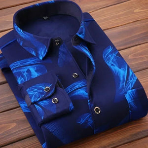 2025 Men's Autumn-Winter Plaid Shirt – Thick, Warm & Stylish