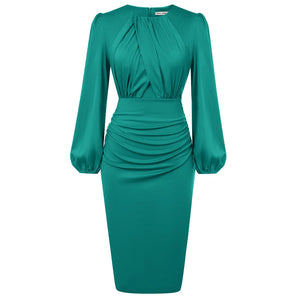GK Dress for Women: Contrast Fabric Evening Elegant Celebrity Party Dress