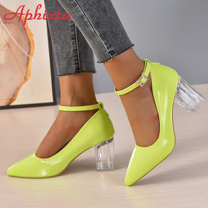 ✨ Aphixta 2024 New Luxury Rhinestone & Pearl Chain Pumps