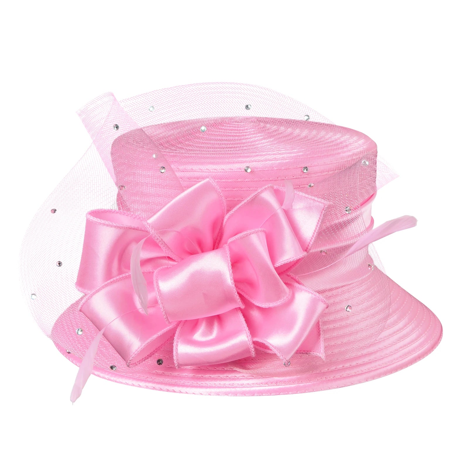 New Women’s Pink & White Church Hat