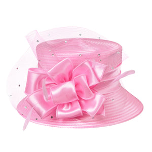 New Women’s Pink & White Church Hat