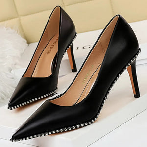 🔥 Studded Rivet High Heels – Bold, Chic & Unapologetically You