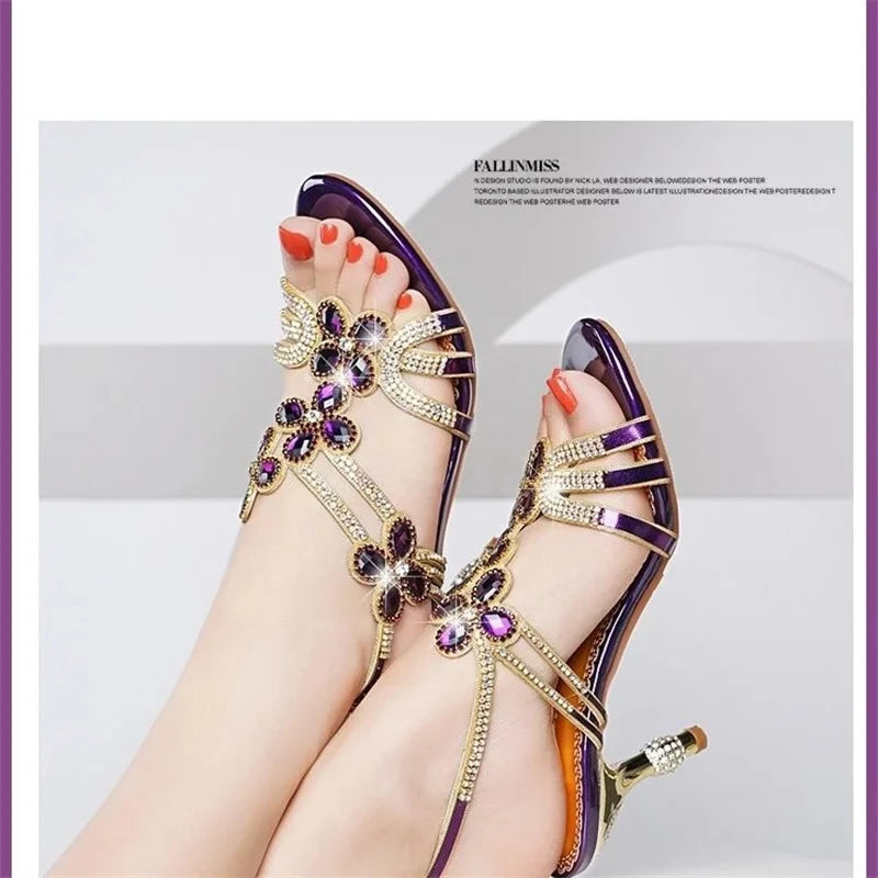 ✨ Summer High Heel Sandals – Boho Chic Meets Elegance ✨
