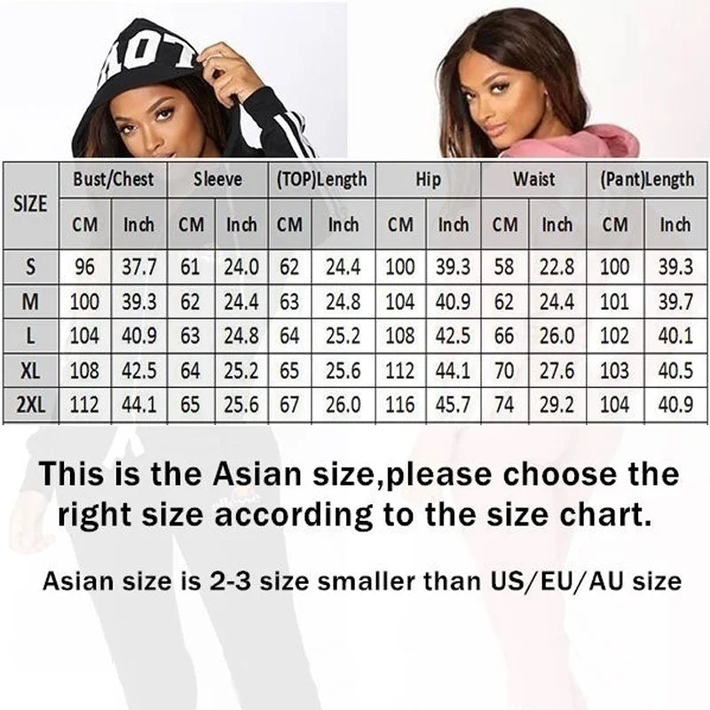 Fashion Heart Print Women Track Suits – Your Perfect Sportswear Set!