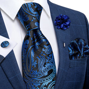 Luxury Yellow Solid Silk Tie Set for Men