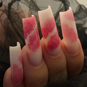 💋 Romantic Red Lips Valentine’s Day Press-On Nails