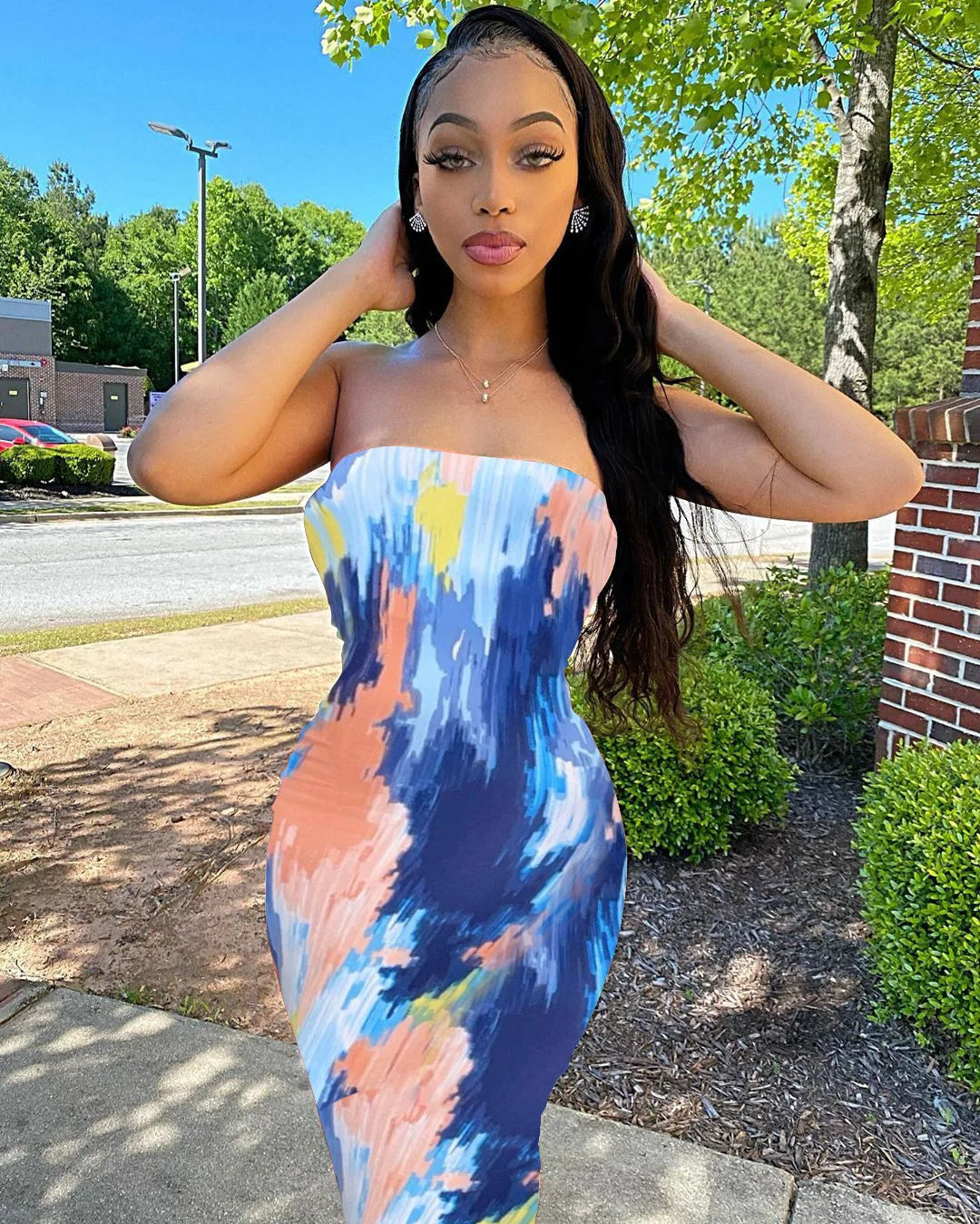 🌸 2023 Spring & Summer Off-Shoulder Chest Wrap Bandage Dress
