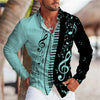 🎵 Summer 2023 Music Button-Up Shirt – Stylish & Comfortable! 🎵