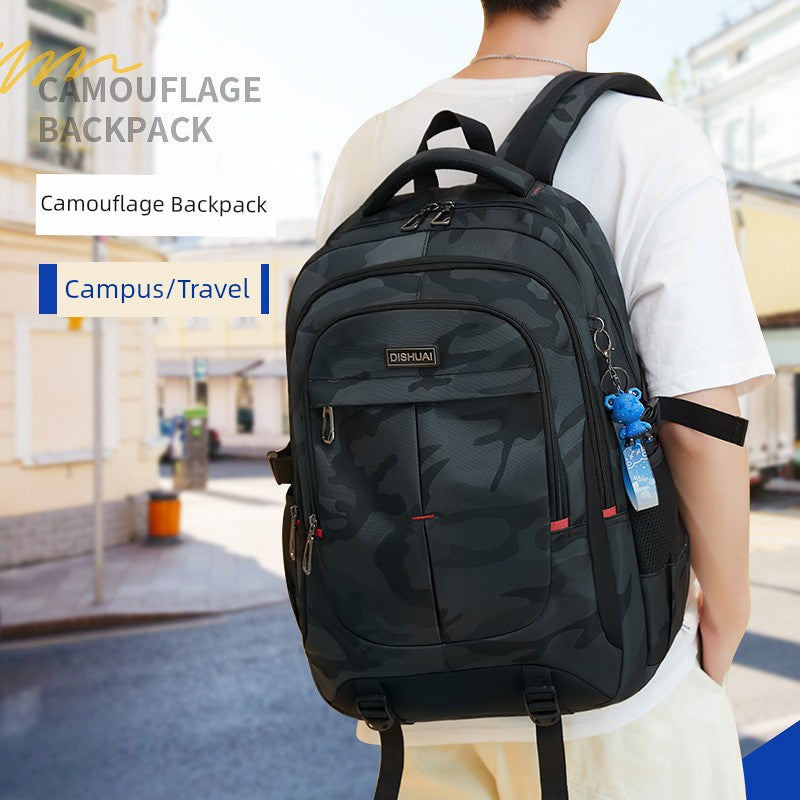 🎒 New Arrival! Camouflage Backpack for Junior & High School Boys