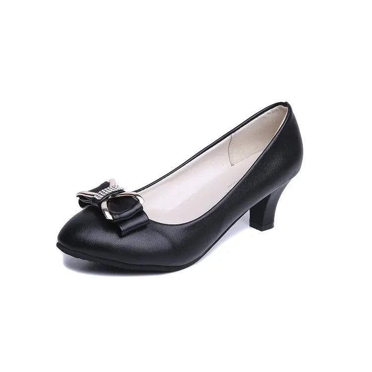 Elegant & Stylish Mid-Heel Pumps – The Perfect Blend of Comfort and Class!