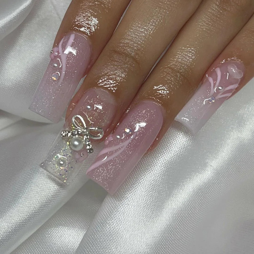 💋 Romantic Red Lips Valentine’s Day Press-On Nails