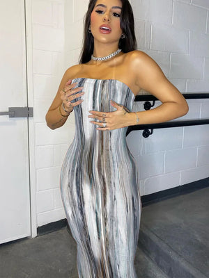 🌸 2023 Spring & Summer Off-Shoulder Chest Wrap Bandage Dress