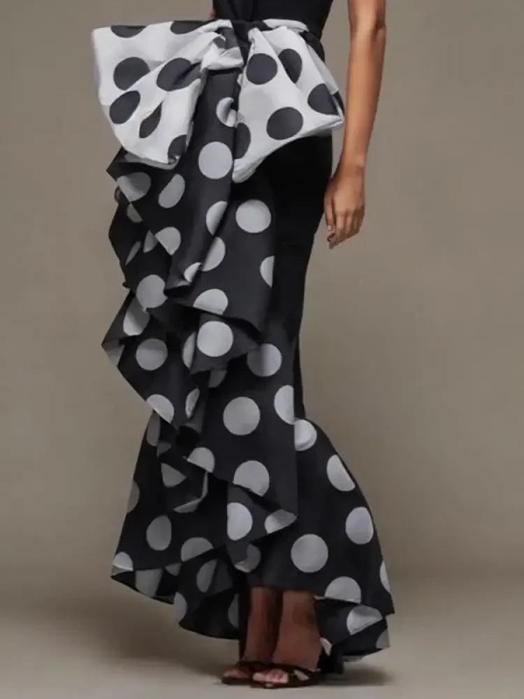 Bonboho Tight Polka Dot Sheath Dress – A Timeless Statement for Elegant Evenings