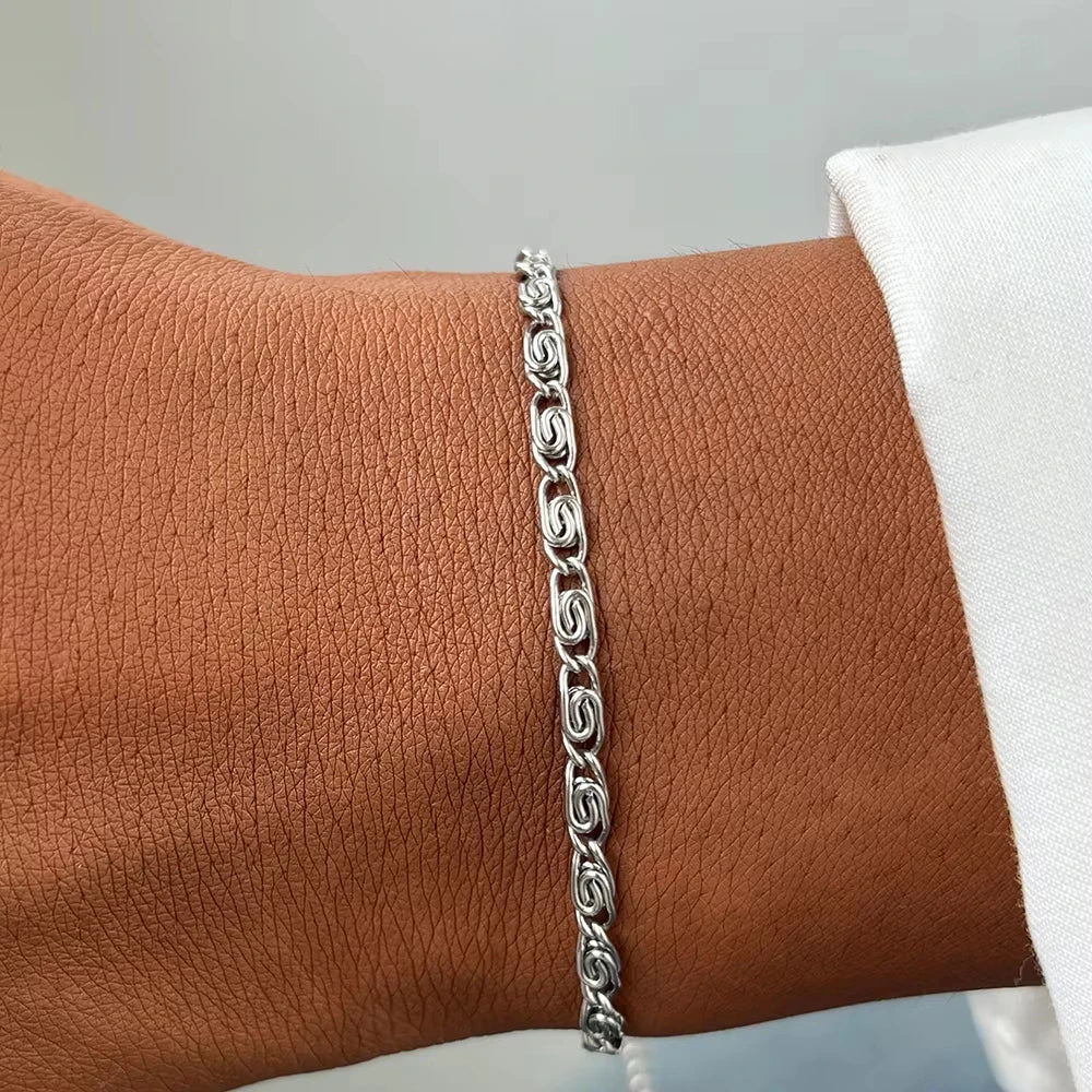 ✨ FTCY Stainless Steel Chain Bracelet – Lightweight Gold Elegance for Your Wrist or Ankle