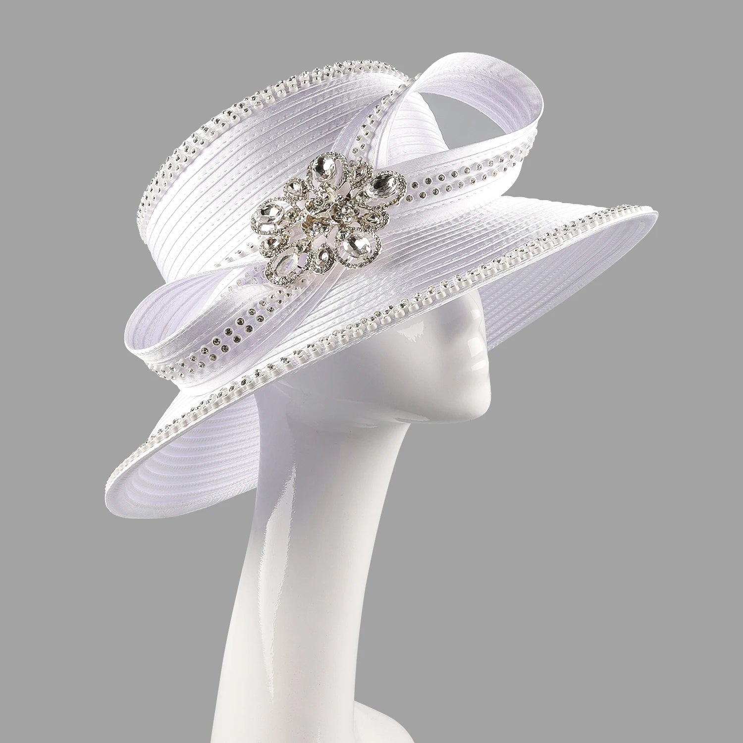 Fashion White Church Hats for Women