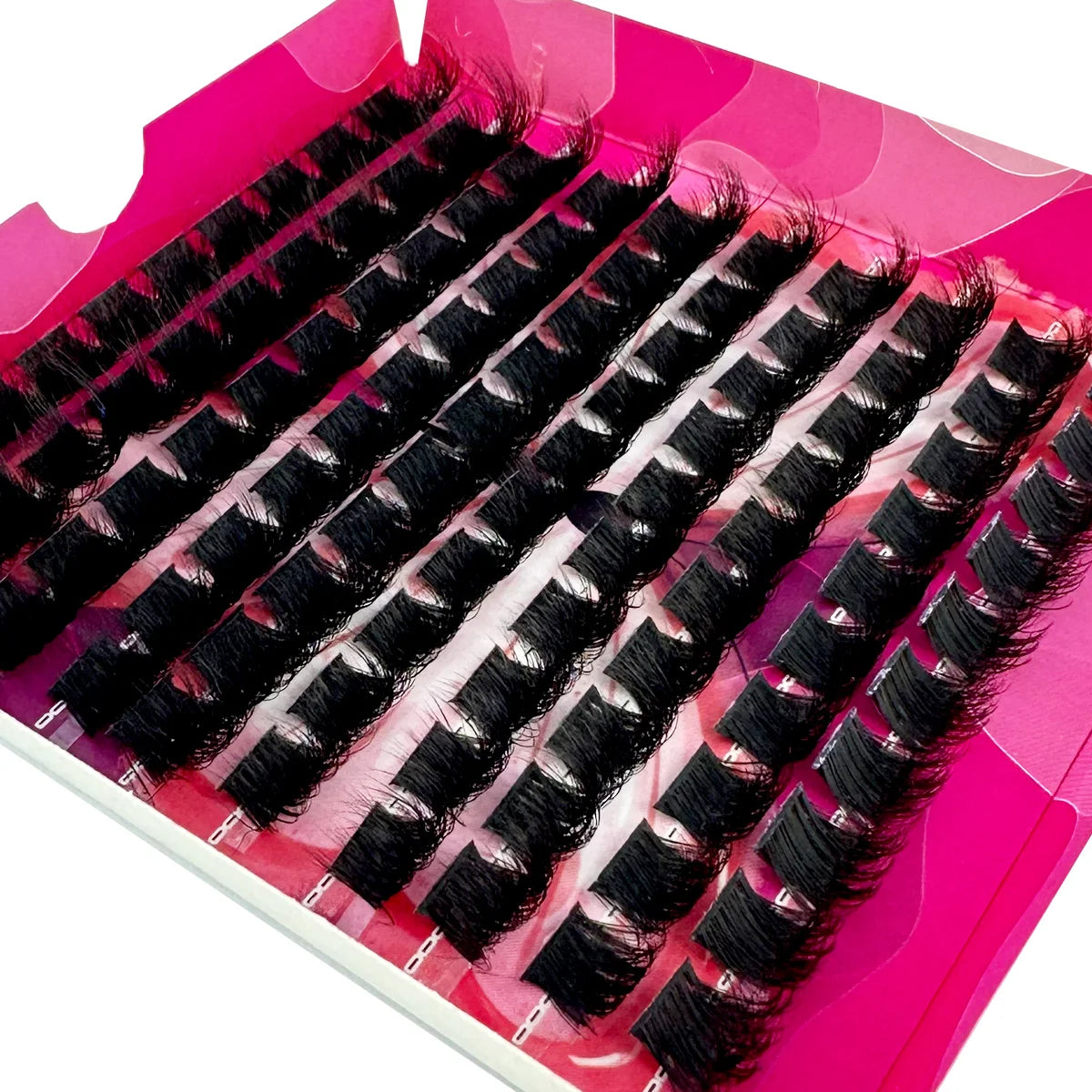 🌟 5D Fluffy Thick Lash Clusters – DIY Eyelash Extension Set (10–18mm MIX, D Curl)