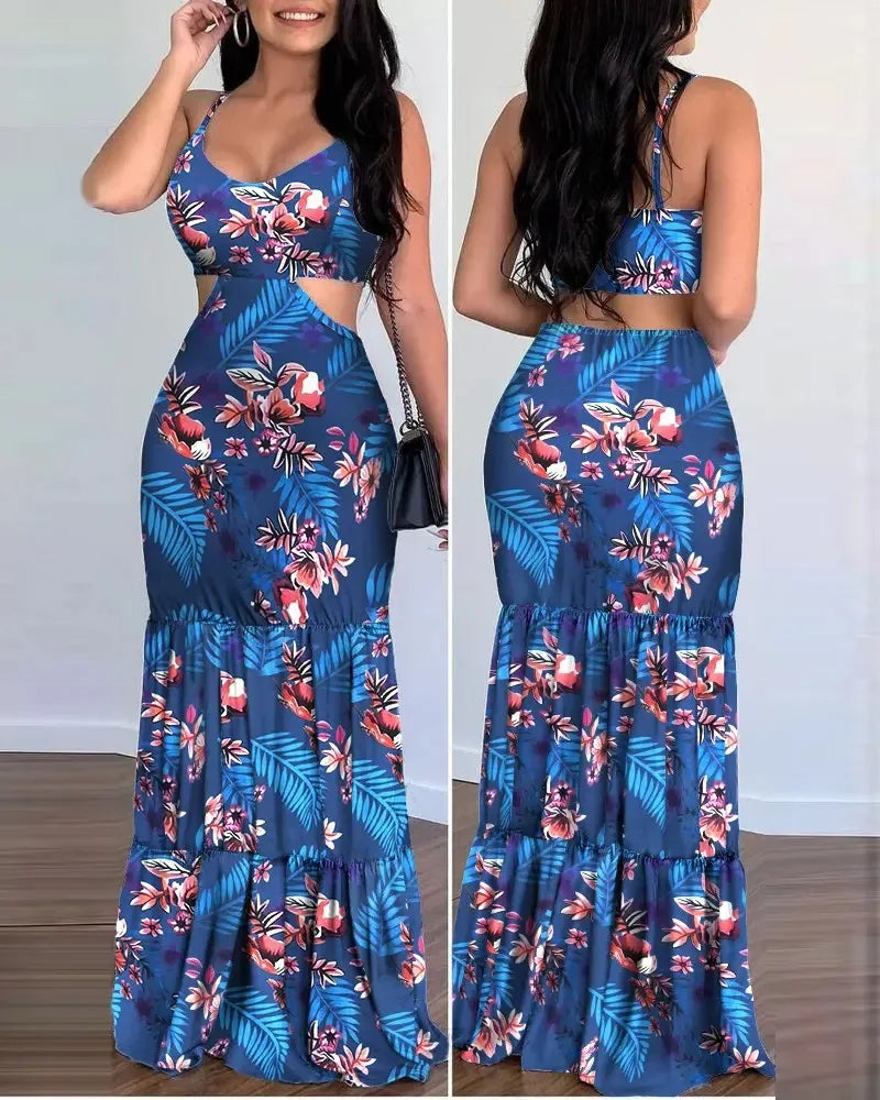 Elegant Summer V-Neck Camisole Dress – Your Go-To Beach Chic Look!