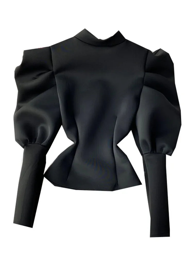 Temperament Stand-up Collar Shirt – Elegant Style for Every Season