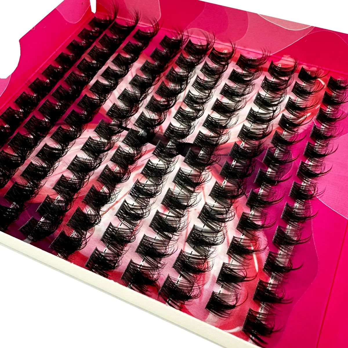 🌟 5D Fluffy Thick Lash Clusters – DIY Eyelash Extension Set (10–18mm MIX, D Curl)