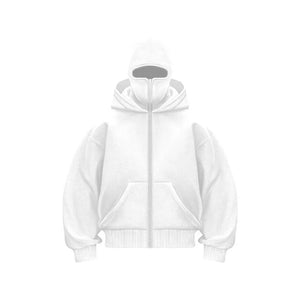 Vintage Y2K Double Hat Sweatshirt – Oversized & Edgy