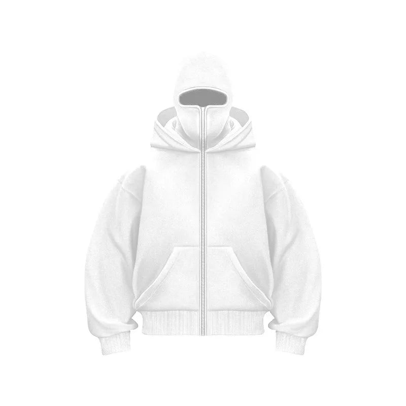 Vintage Y2K Double Hat Sweatshirt – Oversized & Edgy