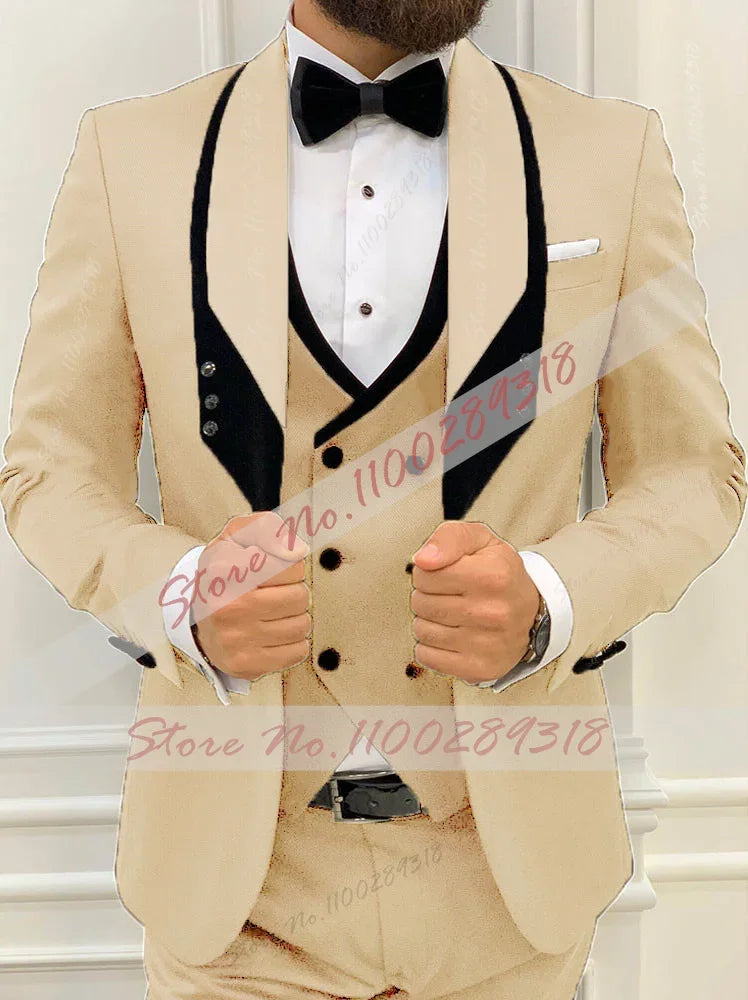 ✨ Latest Black Men’s Formal 3-Piece Suit ✨