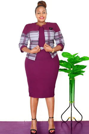 African Clothes Flower Printed Two-Piece Set – Sleeveless Bodycon Mini Dress & Coat Suit for Women