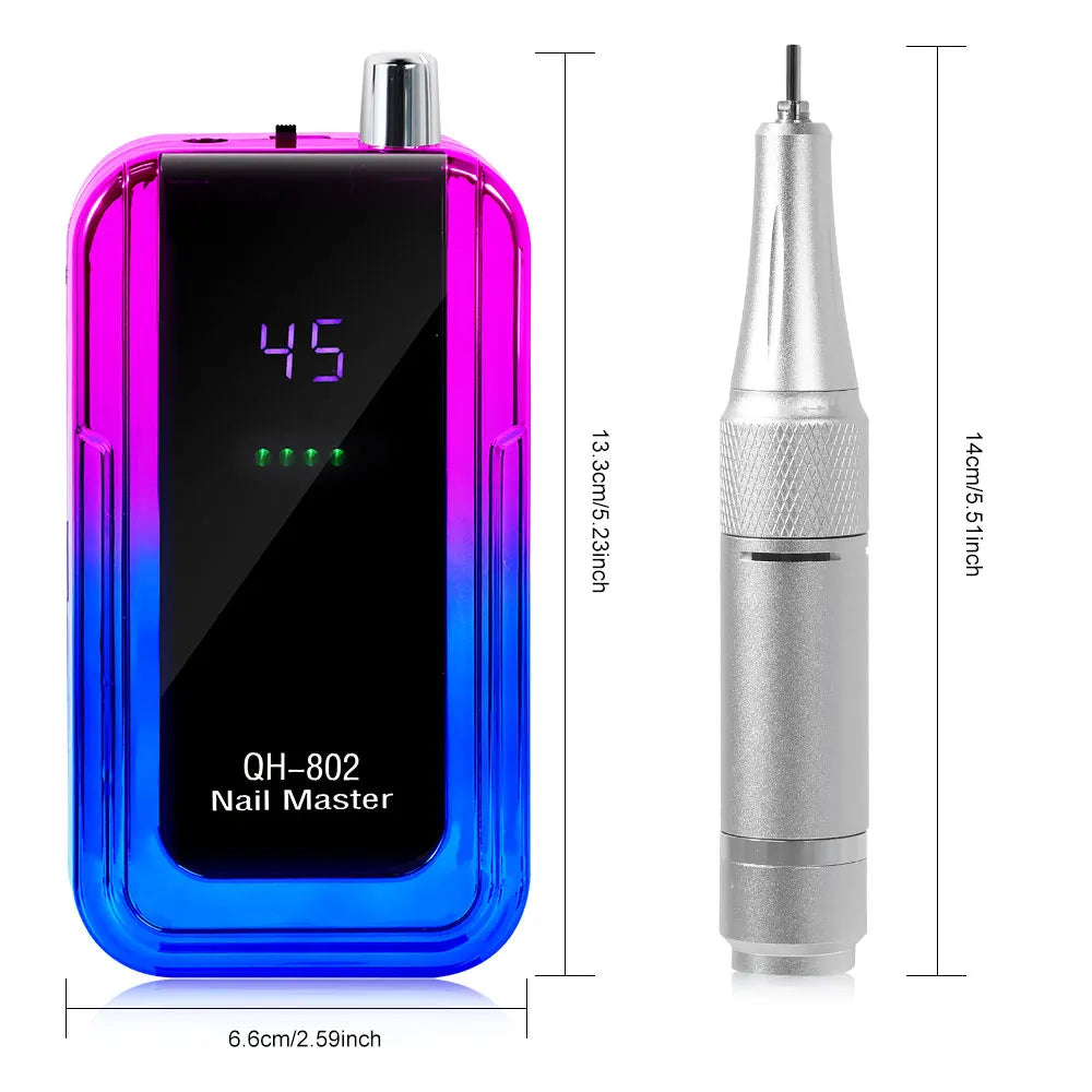 💅 45000 RPM Rechargeable Electric Nail Drill Machine