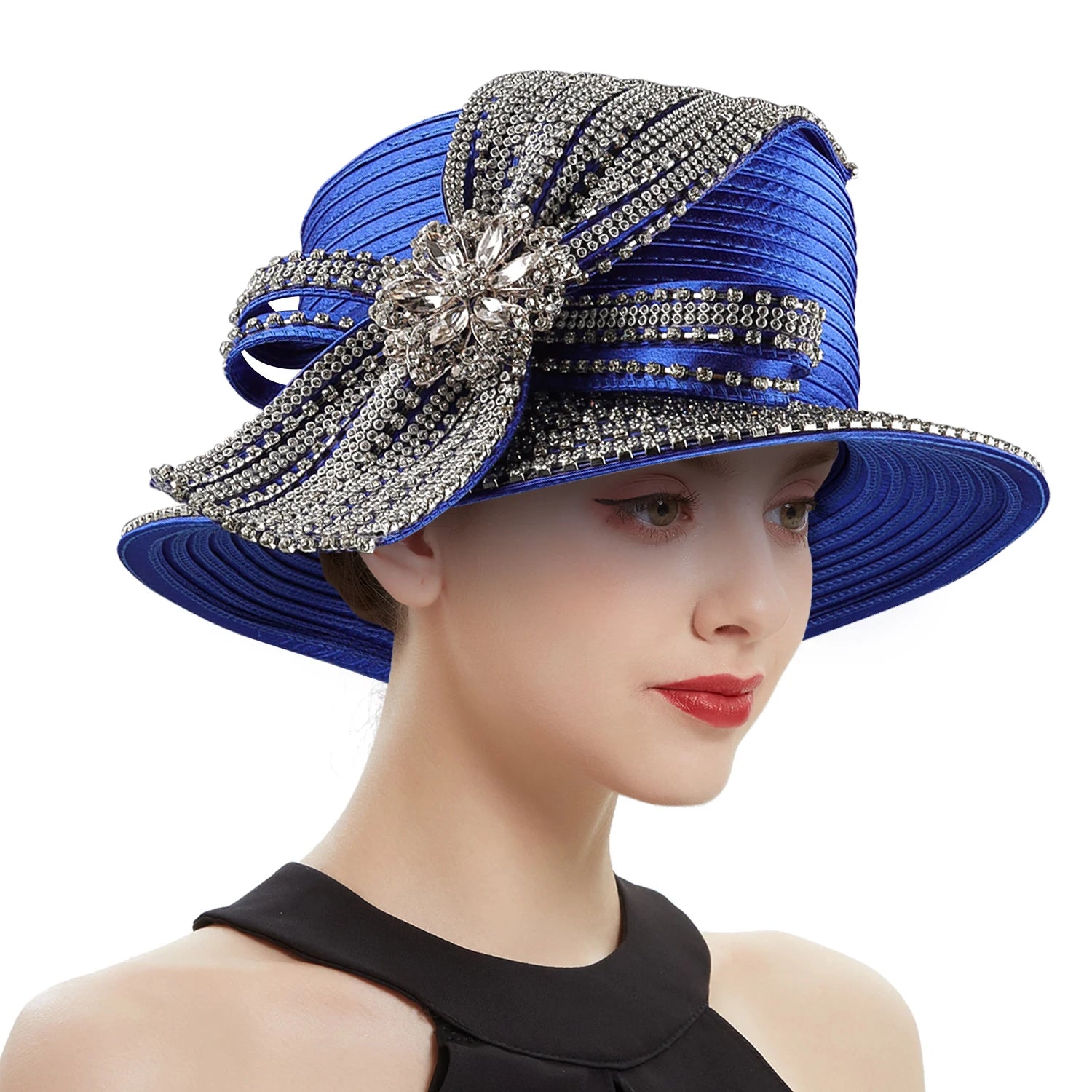 Women’s Satin Sun Hat for Weddings & Special Events