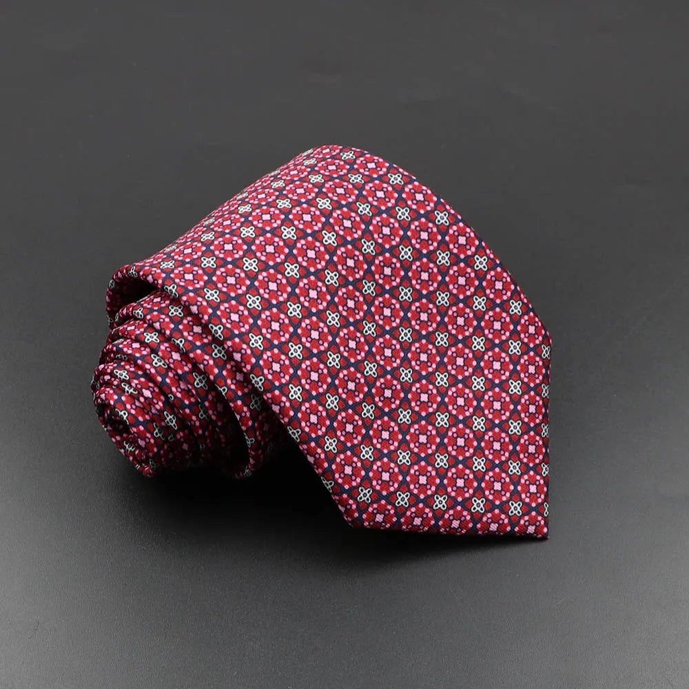 Men’s Fashion Silk Tie – 7.5cm Soft Novelty Necktie