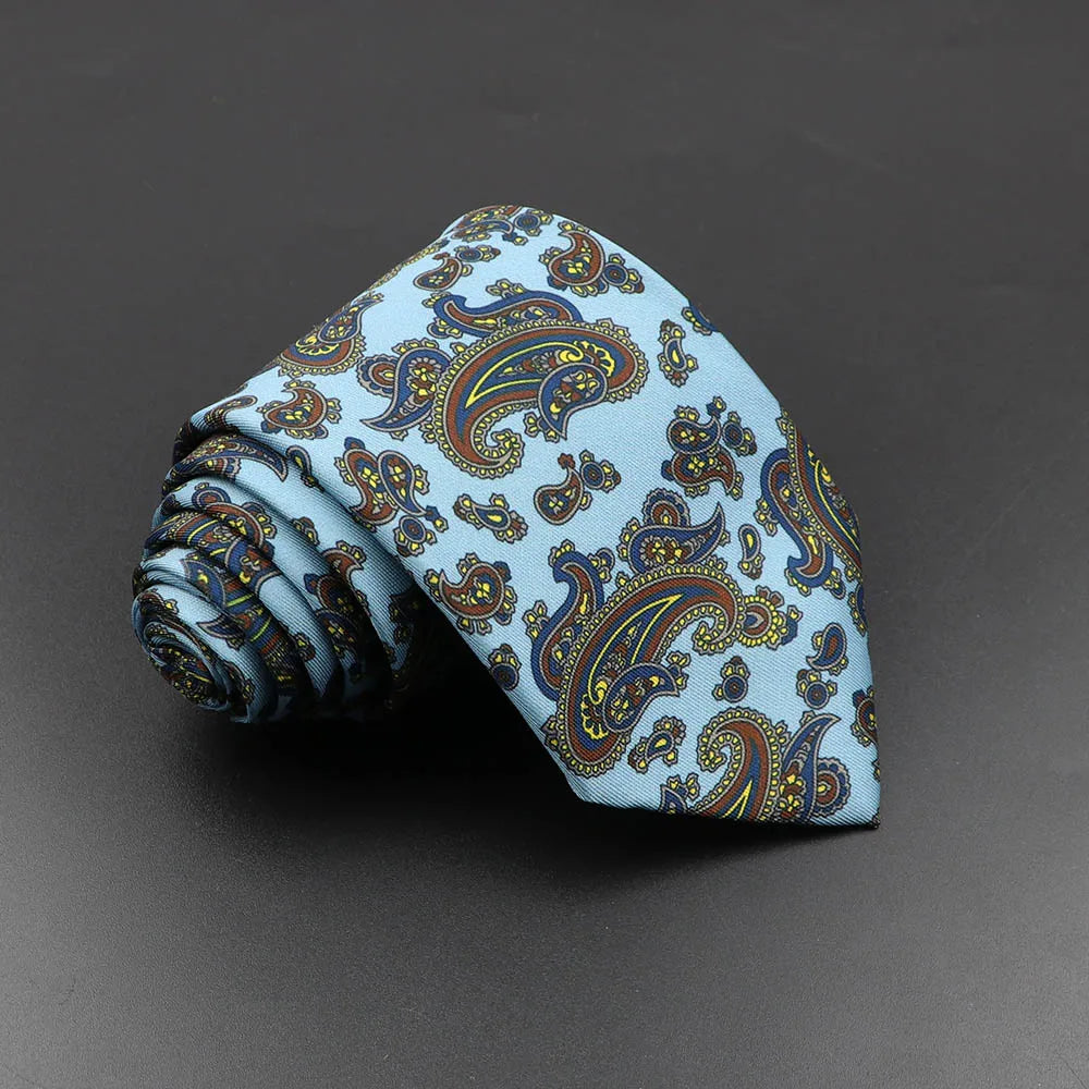Men’s Fashion Silk Tie – 7.5cm Soft Novelty Necktie