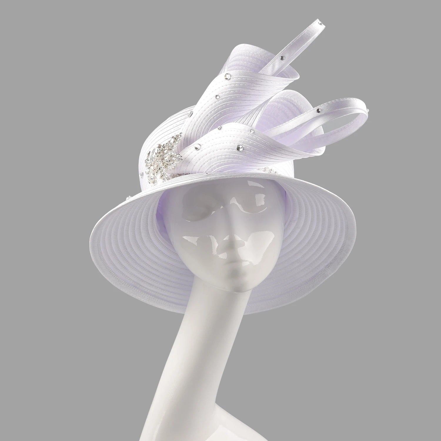 Fashion White Women’s Church & Kentucky Derby Fascinator Hat