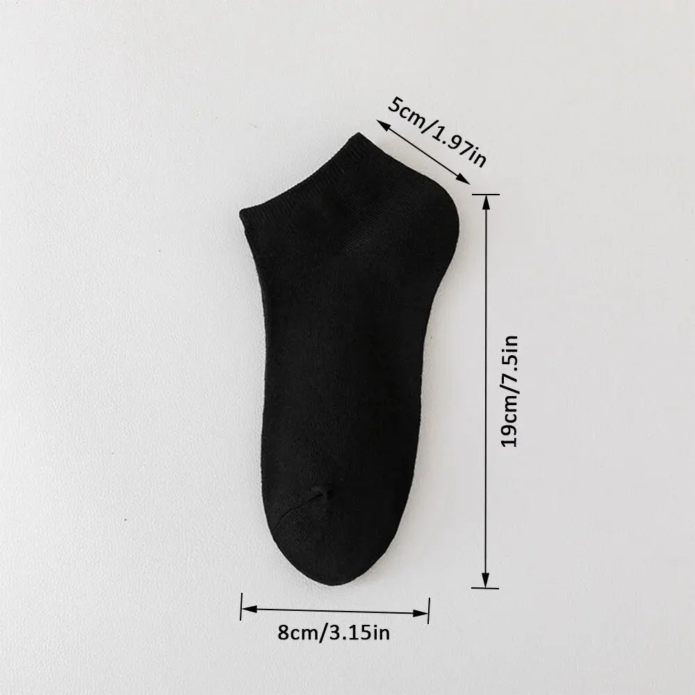 🧦 Unisex Solid Color Ankle & Boat Socks – 10/20/40 Pairs