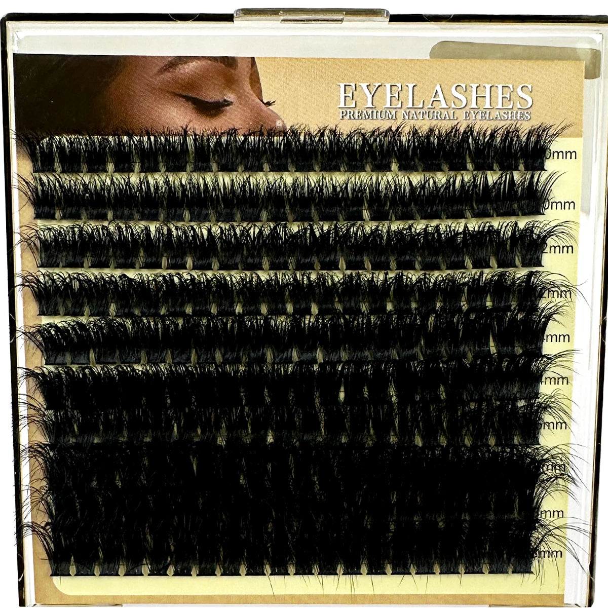 🌟 5D Fluffy Thick Lash Clusters – DIY Eyelash Extension Set (10–18mm MIX, D Curl)