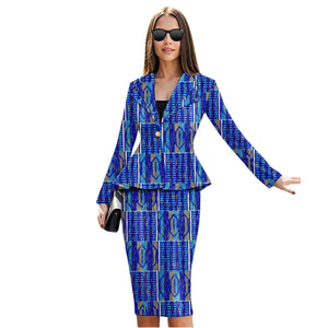 🌺 African Dress for Women – Kente Print Ankara Dashiki 2-Piece Set