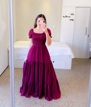 Embrace Elegance with Our Off-Shoulder Fragrant Long Solid Color Women's Dress