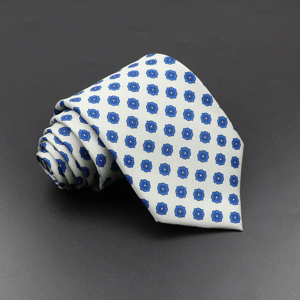 Men’s Fashion Silk Tie – 7.5cm Soft Novelty Necktie