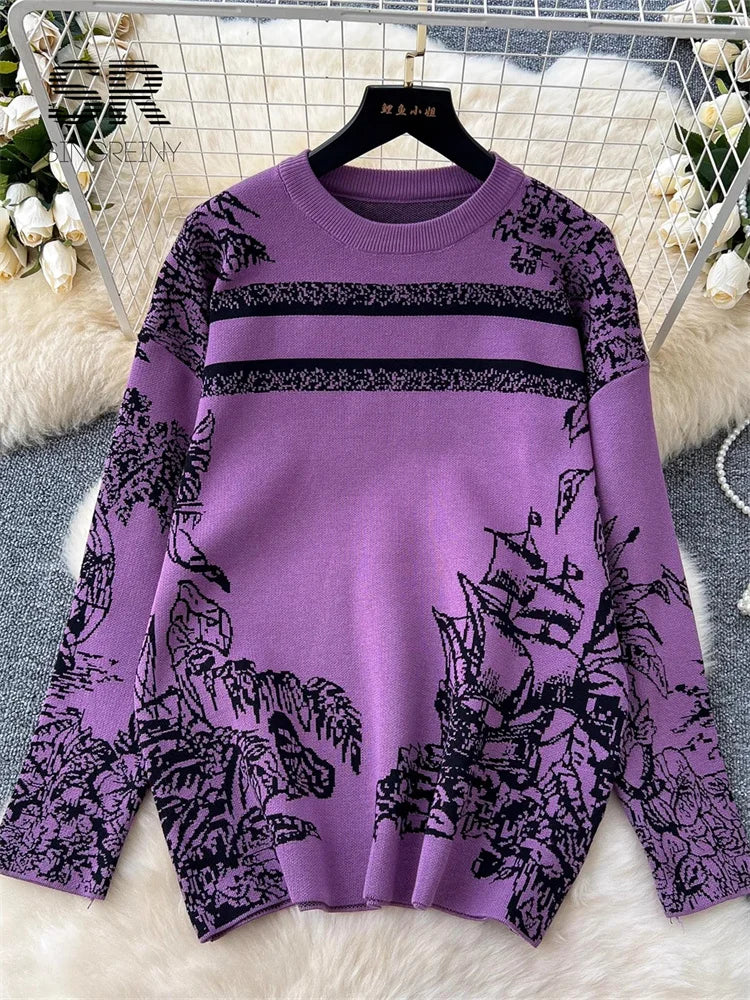 SINGREINY Jacquard Knitting Two-Piece Set – Stay Stylish and Cozy this Fall & Winter!