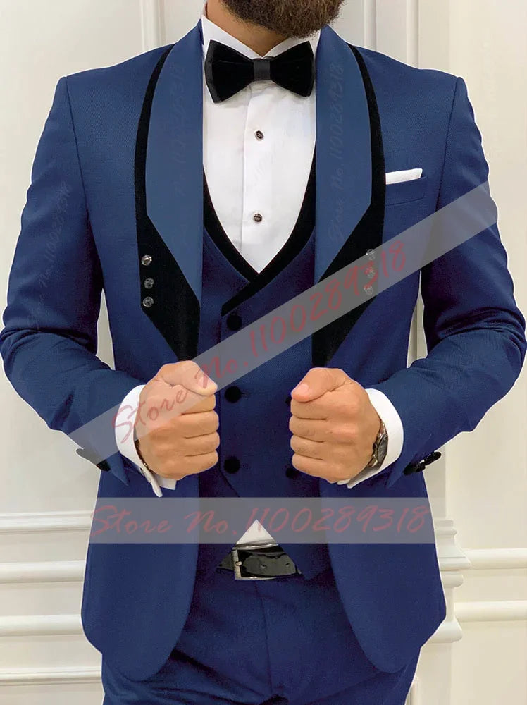 ✨ Latest Black Men’s Formal 3-Piece Suit ✨