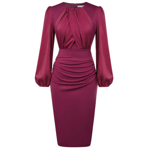 GK Dress for Women: Contrast Fabric Evening Elegant Celebrity Party Dress